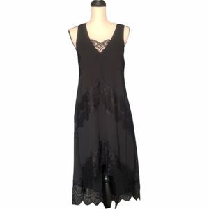Sugar + Lips Black Lace High Low Dress